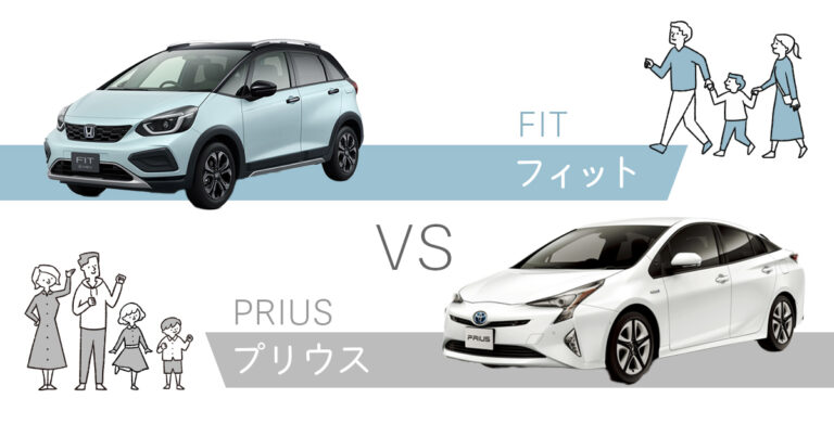 フィットとプリウス比較