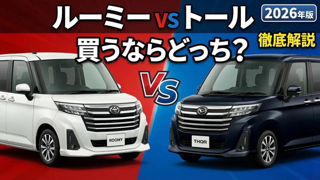 【2026年版】ルーミーとトール、買うならどっち？リセール・値引き・保証の差で選ぶ最終結論